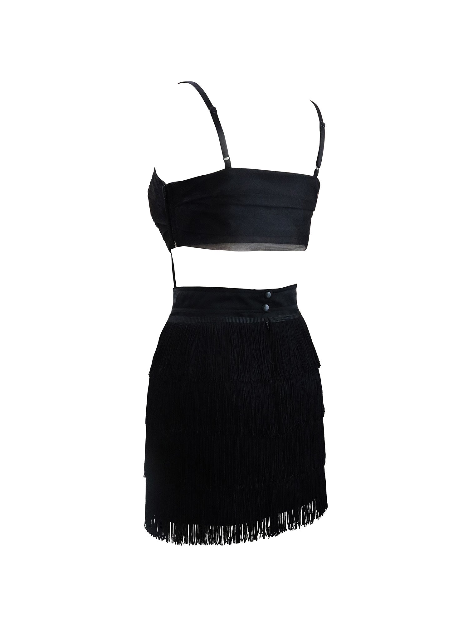 The Coco Fringe Mini Dress - back