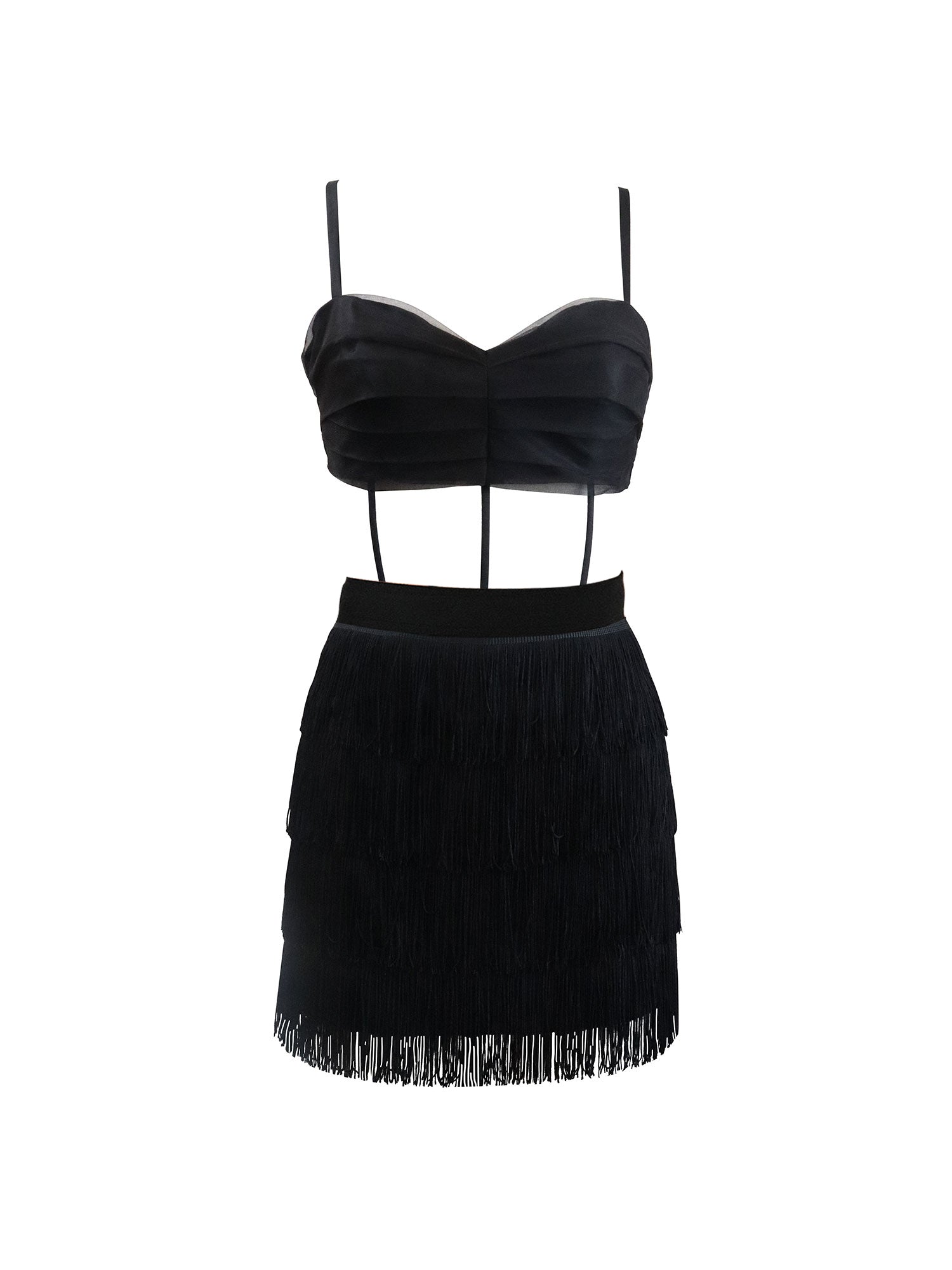 The Coco Fringe Mini Dress - front