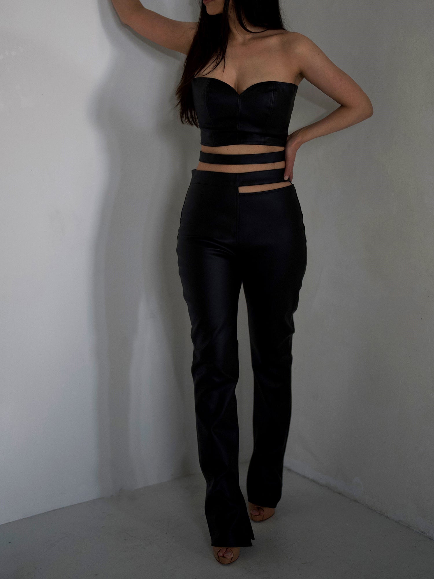 The Harlee High-Waisted Cut Out Pant